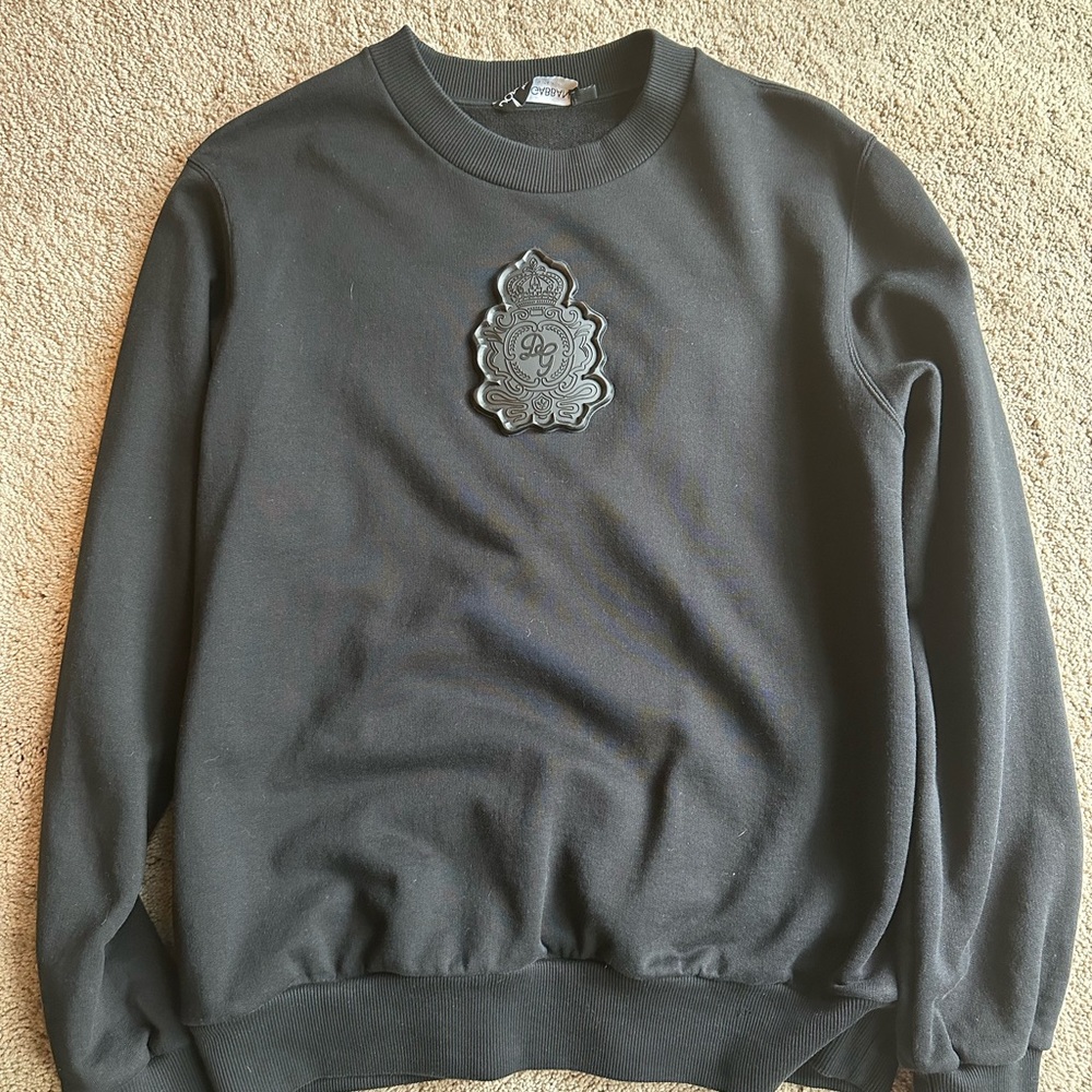 DOLCE & GABBANA BLACK MEN’S SWEATSHIRT